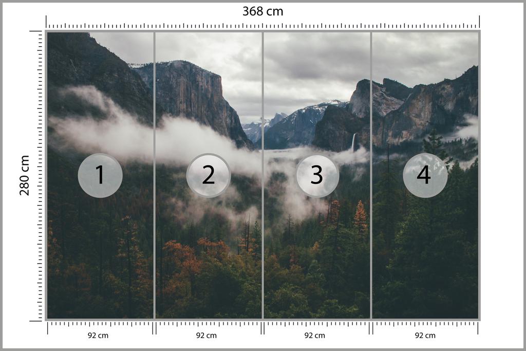 Photomural Picture Landing Stage Black - White Self-Adhesive Mural 368x280