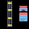 DIY Lern-Regenbogenarmband-Webbrett - 13 Stifte