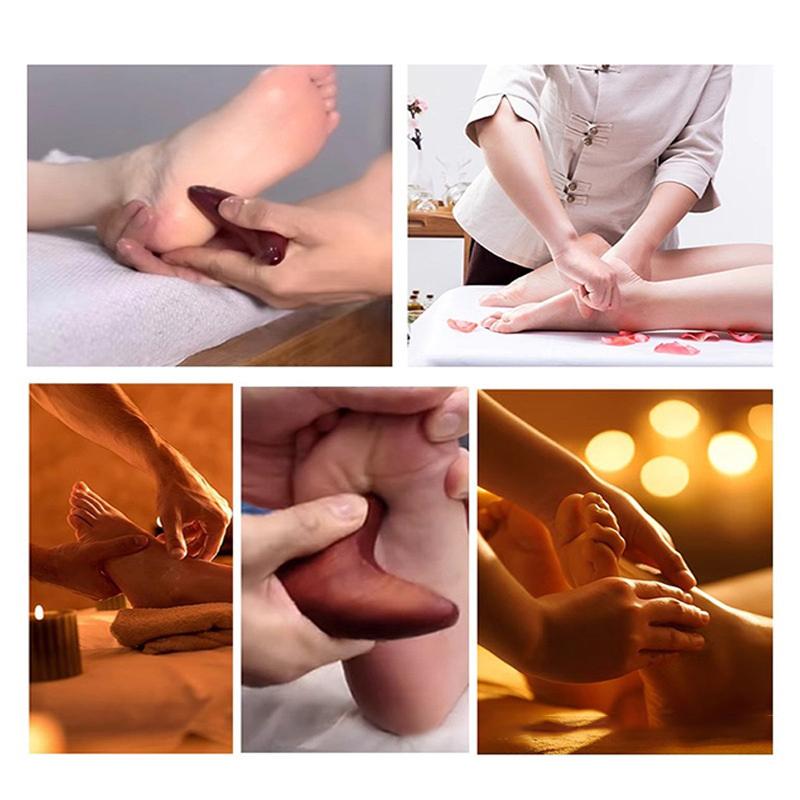 1 PCS Neck Foot Sandalwood Trigger Point Massage Gua Sha Tools Home Gym Professional Therapy Massage Tool For Back Leg Hand Face