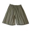 Women Summer Casual Shorts Elastic Waist Drawstring Pockets Shorts Solid Color Wide Leg Loose Short Pants St… More