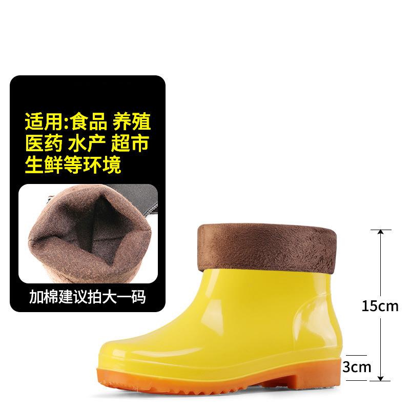 Food boots tall tube pure white waterproof and non-slip food kitchen hygiene water boots beef tendon wear-resistant warm rain boots