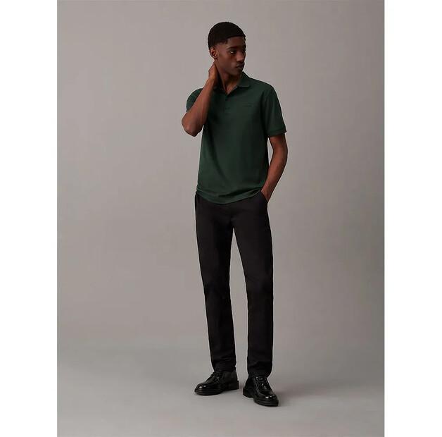 Calvin Klein Smooth Cotton Slim поло с короткими рукавами
