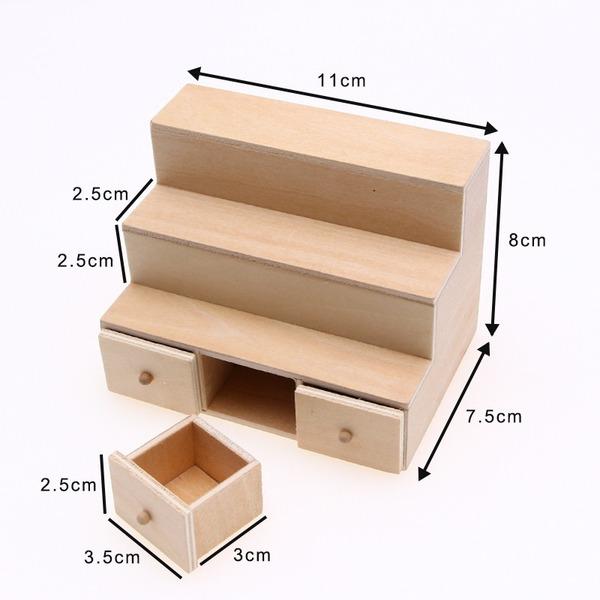 1/12 Scale Miniature Dollhouse Candy Box Display Rack Pretend Play Mini Food Doll Kitchen Accessories Dollhouse Candy Cabinet