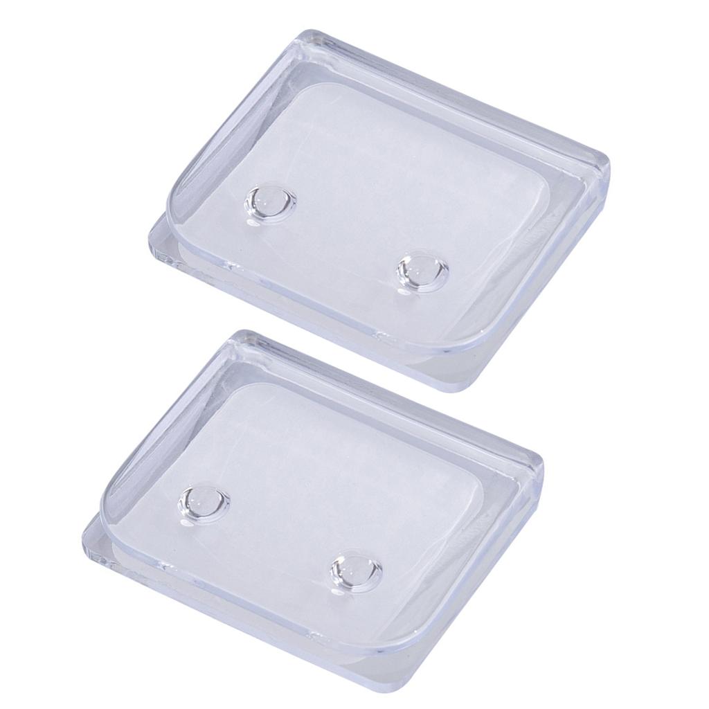 2/4/8Pcs Clear Shower Liners Curtain Clip Windproof Self Adhesive Shower Splash Guard Holder Clamps Bathroom Accessories