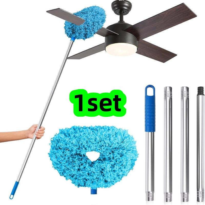 

1 Set of Ceiling Fan Cleaning Duster, Blue Dust Removal Duster with Hollow Design, Modular Ceiling Fan Dust Brush, Dust Remover, Ceiling