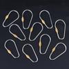 10/20/30Pcs D Type Locking Carabiner Screw Gate Multipurpose D-Ring Anti Lost Clip For Outdoor Hiking Camping And Keychain Use