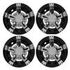 4pcs 8in Golf Cart Wheel Hub Cap Reduce Wind Resistance ABS Lightweight Replacement for E‑Z‑GO