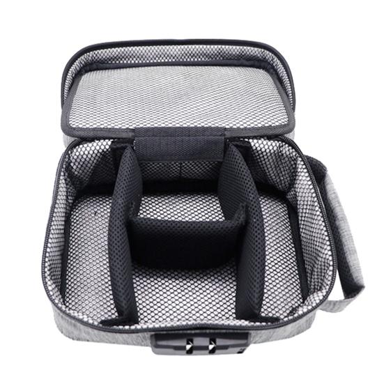 Sac de voyage anti-odeurs avec verrouillage par mot de passe, étui de rangement pour herbes, médicaments, cigarettes