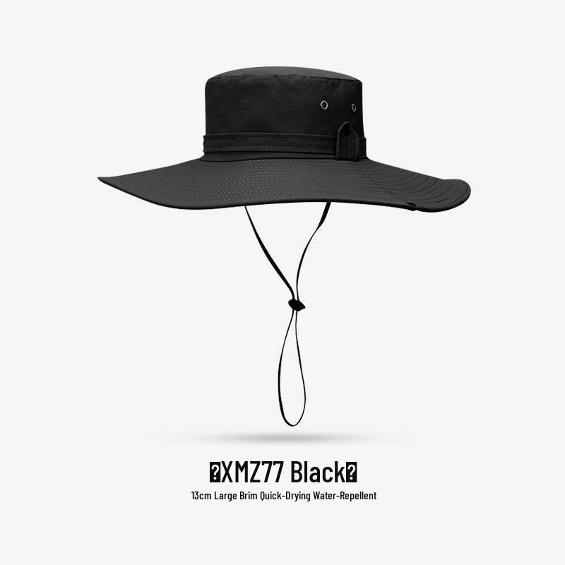 Men's UV Protection Wide Brim Waterproof Sun Hat for Fishing, Hiking, and Outdoor Activities