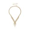 2024 Summer Luxury Rhinestone Jewelry Set: Earrings, Necklace, & Bracelet for Women