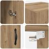 Artisan Oak Wall Mounted Cabinet 69.5 x 34 x 90 cm
