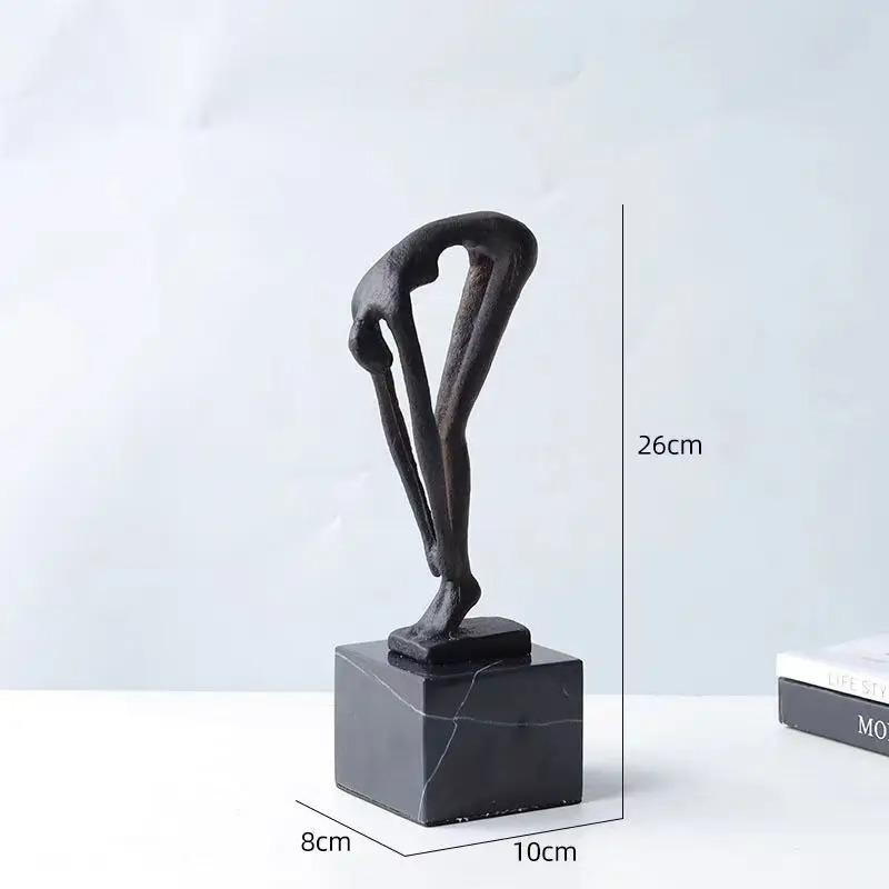 Artigianato in Metallo Figura di Movimento Creativa Sportivo di Immersione Scultura Astratta Nuotatore Statuetta Metallica Decorazione per la Casa