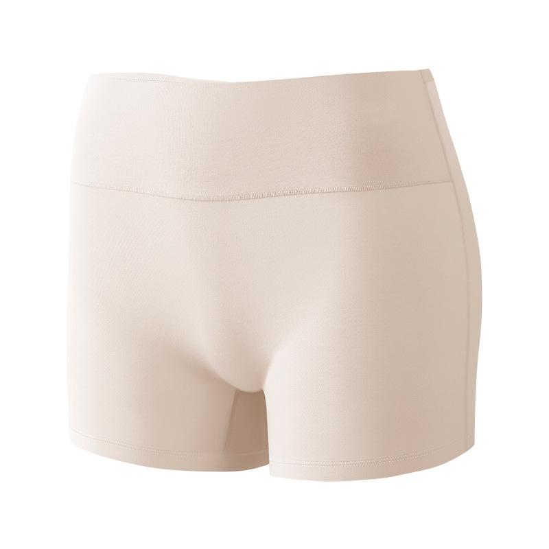 Girls Spring and Autumn High Fanny Pack Hip Anti Exposure Antibacterial Breathable High Elastic Belly Retraction Boxer Safety Briefs