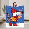 M-Maisy Dekens Muis Cartoon Flanel Geweldig Zacht Plaid Dekens voor Bed Bank Zomer,