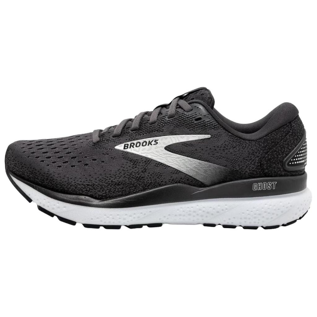 Brooks Ghost 16 Black Grey Men Sneakers White 110418-1D-090
