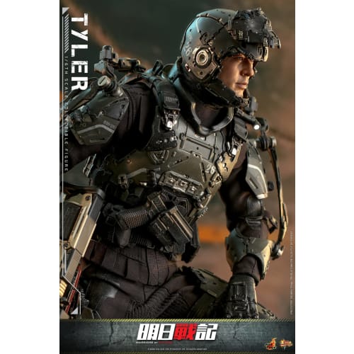 Movie Masterpiece Warriors of Future Tyler 1/6 Scale Figure, Black, Approximately 31cm Tall, MMS667