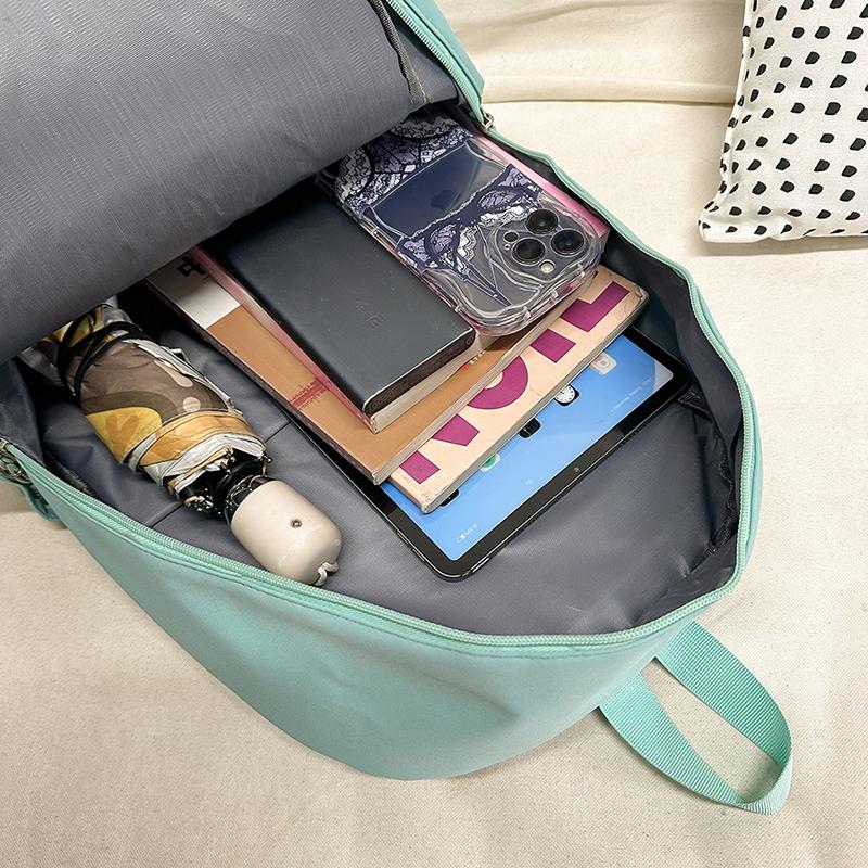 Four-Piece Backpack Set Dog Pattern Large Capacity Senior High School Student School Bag Multi-Functional Backpack