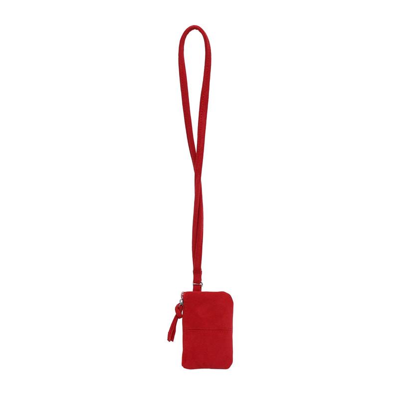 Neck-hanging Mini Bag, Personalized Fashionable Solid Color Lipstick Change Bag, Autumn Women's Shoulder Suede Bag, Small Square Bag.