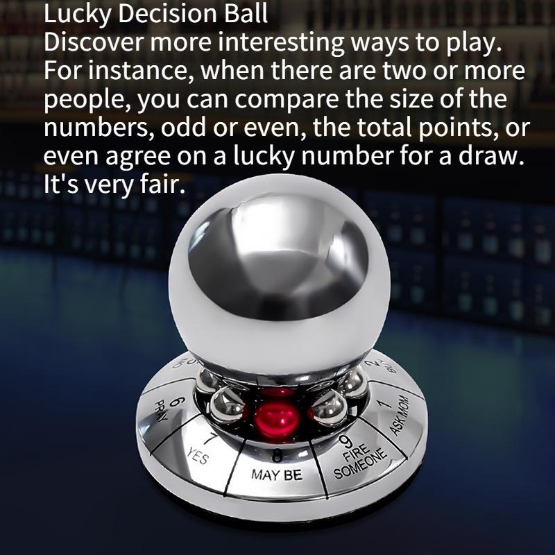 1PC global direct sales decision ball zinc alloy lucky ball rotating metal creative fate decision ornament crafts