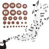 Saxophone Leathers Pads Button Leathers Pads Replacement Sax Leathers Cushion
