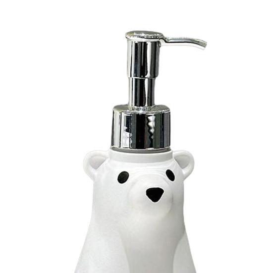Soap Dispenser Hand Dish Soap Pump Bottle Polar Bear Design Holiday Hand Soap Dispenser Kitchen Countertop Decoration