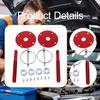 Motorhauben-Stift-Kit Aluminiumlegierung Klappstifte Stabiles Zubehör Hardware-Platte