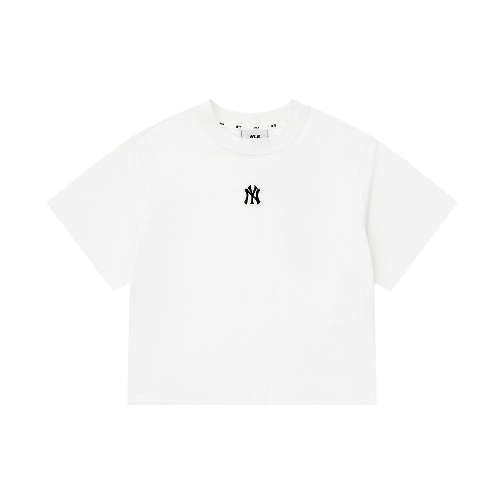 New MLB T Shirt Women's Ivory White 3FTSB0733-50IVS