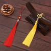 Chinese Retro Auspicious Lotus Beaded Tassel Fringe Women's Handbag Cheongsam & Hanfu Decoration Folding Fan Sachet Car Pendant