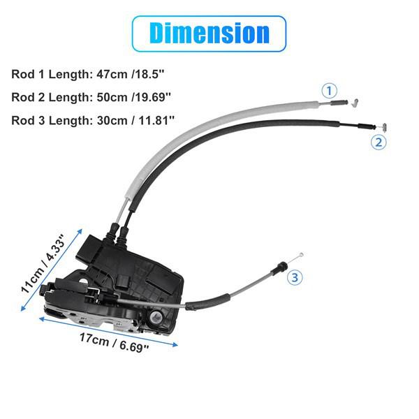 

The 81310F2030 Left Front Door Lock Actuator fits the 2017-2020 Hyundai Elantra. none