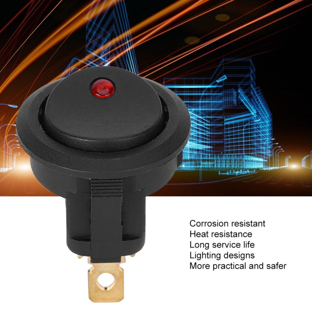 10PCS 3-Pin SPST Switch 12V Toggle Switch Control ON/OFF Rocker ON/OFF  Truck