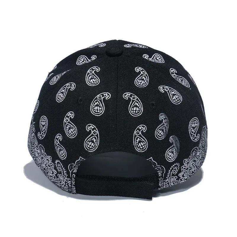 Spring Practical Curved-eared Cap for Men and Women Hot Selling Popular Black and White Cashew Nut Summer Baseball Cap