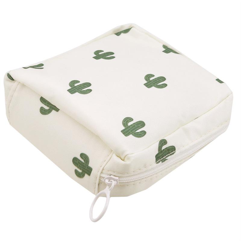Women Small Cosmetic Bag Set Zipper Girls Mini Sanitary Napkins Makeup Lipstick Bags Travel Earphone Coin Organizer Pouch Bags
