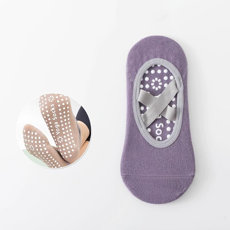 

1 Pair of Women s Yoga Socks, Yoga Ballet Pilates, Sports Socks with Extra Grip Non Slip Cross Straps, Women s Indoor Fitness Professional