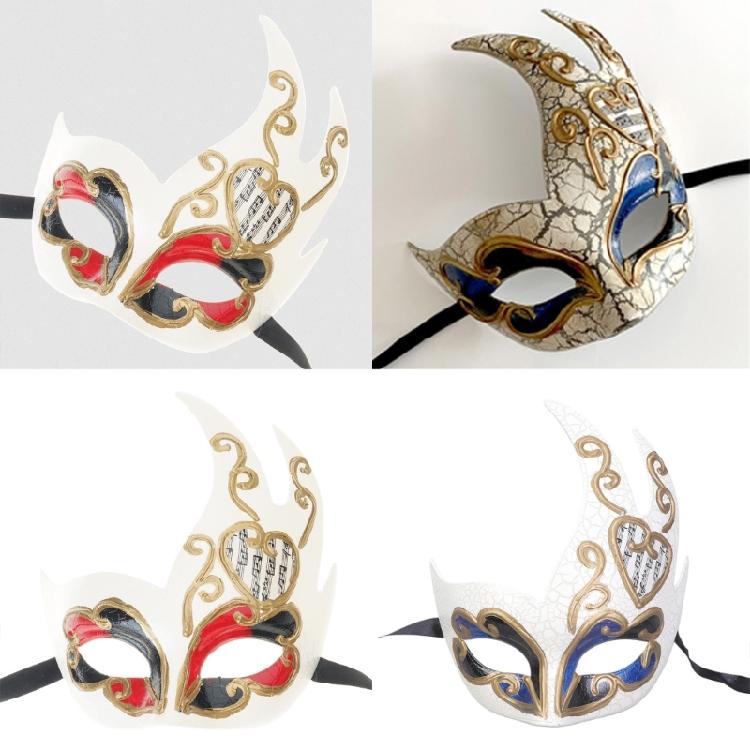 Masquerade Half Face Mask Halloween Eyemask Costume Half Mask Masquerade Costume Accsessory for Women Men Halloween