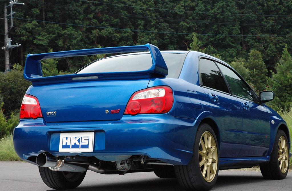 HKS Automobile Sports Muffler Silent High Power Subaru Impreza GDB Vehicle Inspection Compatible Intake and Exhaust System Parts 31019-AF015