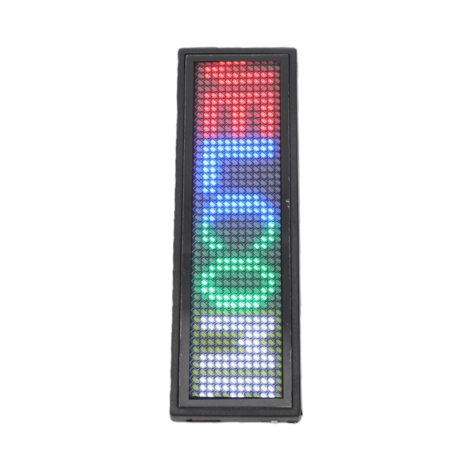 

Color LED Name Badge 12x48 Pixels APP Control Programmable Name Sign Reusable Price Tag for Restaurant Store Exhibition