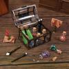 Dollhouse Wizarding World Scene Vintage Mini Magic Bottle Wand Model Retro Decoration Accessories