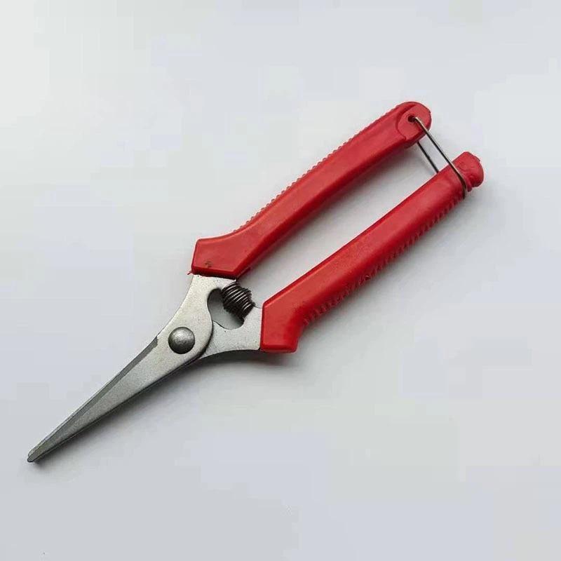 1Pcs High Carbon Steel Gardening Pruning Shears Non Slip Handles Straight Curved Tips For Fruit Thinning Orchard Garden Trimming