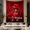 Gepersonaliseerd Textiel Wandkleed Mohamed Salah Print Wandkleed Binnen Woonkamer Wanddecoratie