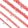 1 Strand Natural Pink Chalcedony Stone Beads Round Loose Spacer Stone Beads For Jewelry Making DIY Necklace Bracelet Accessories