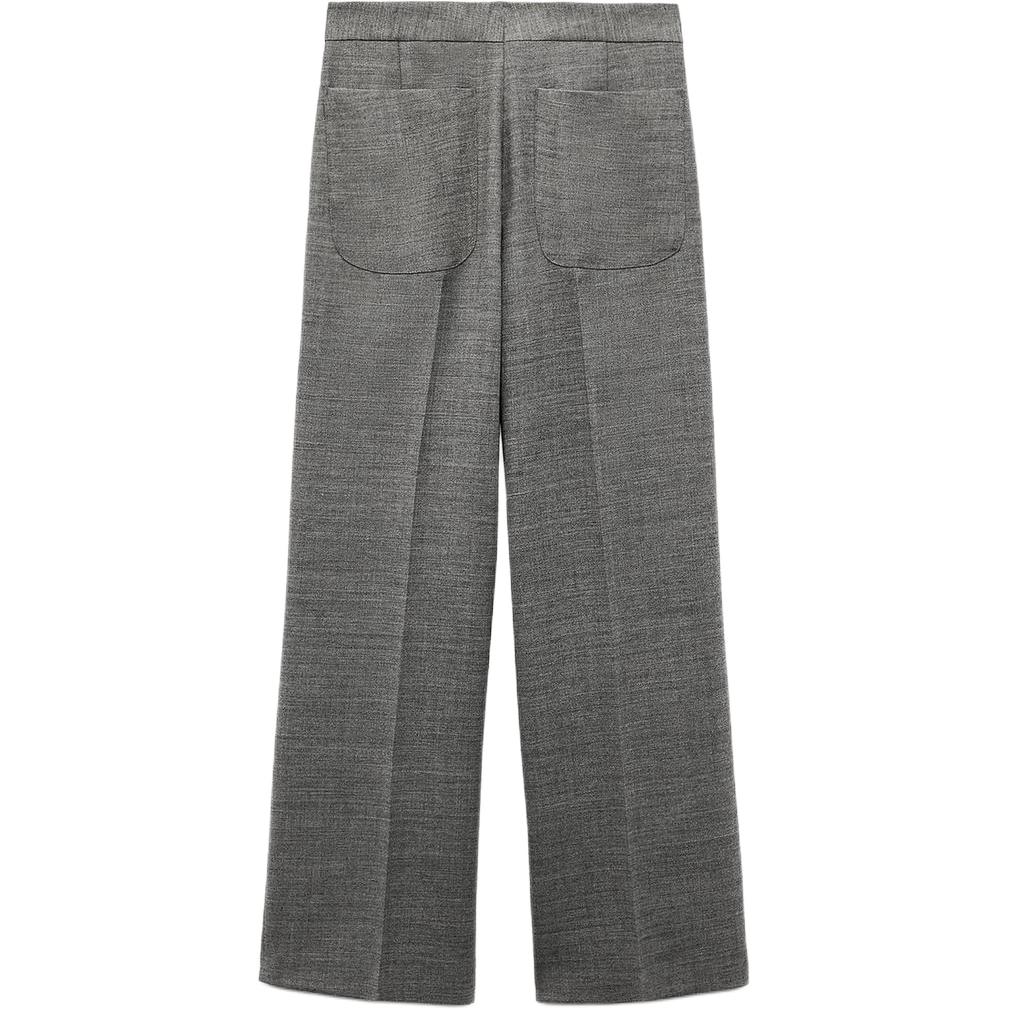 Zara High Waist Straight Leg Minimalist Comfortable Casual Pants Women Bottoms Gray 09213514-35