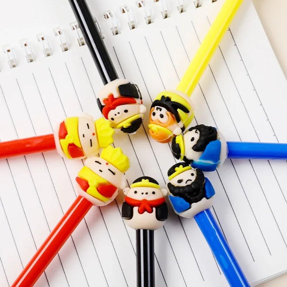 

4Pcs Journey To The West Theme Signature Pen Writing Smoothly Ballpoint Pen Student