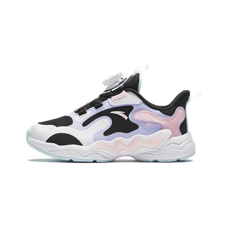Anta Kids Shock Absorption Non-Slip Wear-Resistant Low-Top Running Shoes Kids sneaker Black 322349982-4