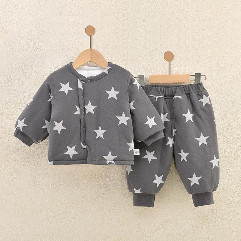 Cozy Winter Cotton Quilted Two-Piece Suit for Kids