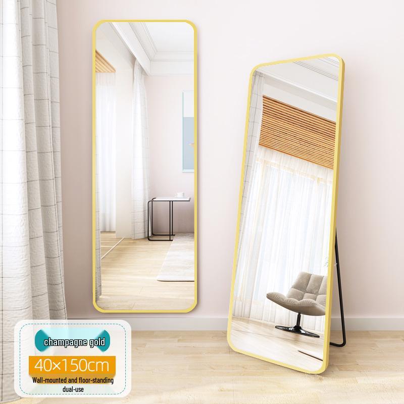 Full-Length Floor-Standing Wall-Mounted Dressing Mirror for Bedroom or Living Room.