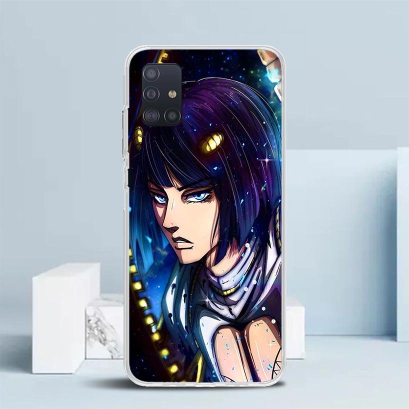 

JoJo Adventure Bruno Buccellati Phone Case For Samsung Galaxy A52 A32 A22 A12 A51 A50S A30S A10S Note 20 Ultra 10 S10 Plus A31 A Samsung A51 4G