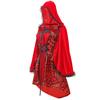 Halloween jacquard cape Little Red Riding Hood costume, plus size cospay costume Queen Goth costume