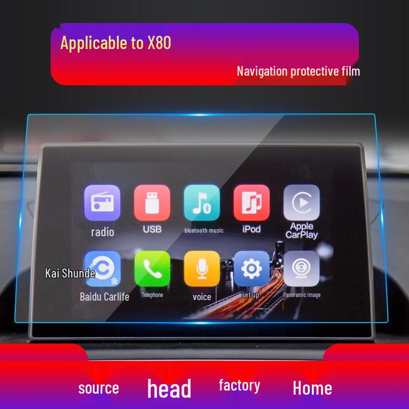 Bestune T77 Navigation & T33, X40, X80, T90 Console Screen Protective Film