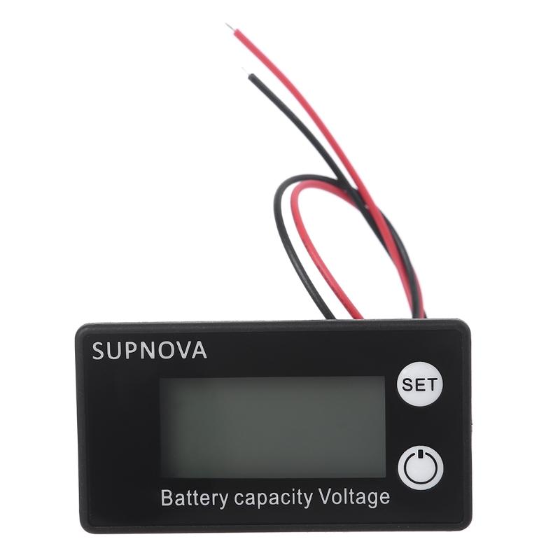 DC 12V 24V 48V Lead Acid Lithium Battery Capacity Indicator Car Motorcycle Digital Voltmeter Voltage Tester Meter To