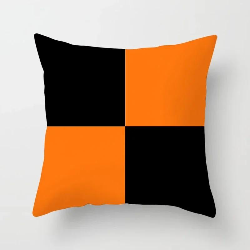 Simple Geometric Pattern Decorative Pillowcase Car Sofa Square Cushion Pillowcase